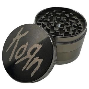 Korn Officially Licensed Titanium 4 Part 3 Chamber Herb Tobacco Spice Grinder